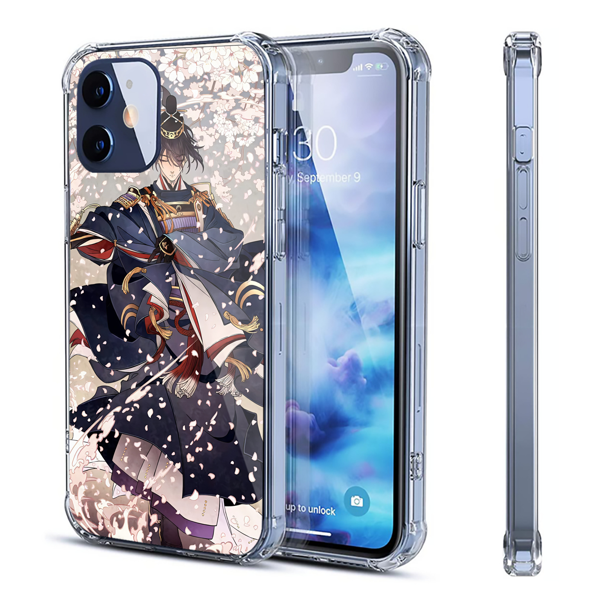 （画像用） 刀剣乱舞 Touken Ranbu 【iPhone 12シリーズ対応】透明スマホケース（クリアソフトケース）